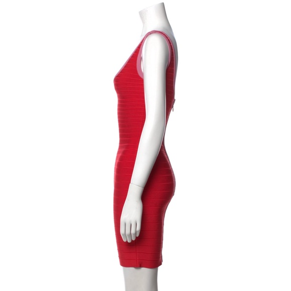 Herve Leger Scoop Neck Mini Dress - XS - Picture 2 of 5